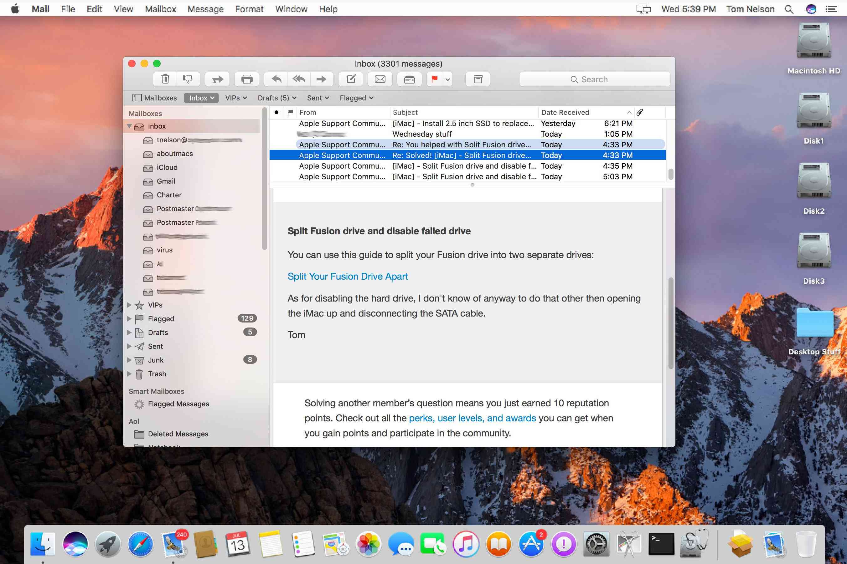 only use contact for mac mail messages